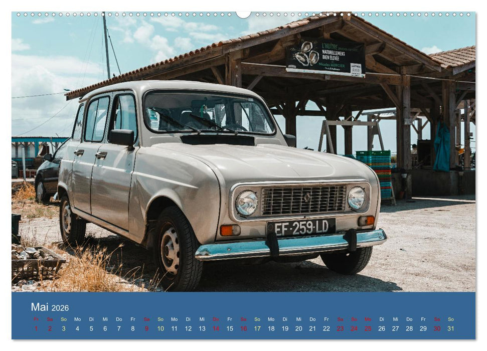 Kultauto aus Frankreich - Renault 4 (CALVENDO Premium Wandkalender 2026)