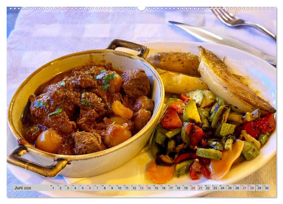 Griechisch Lecker (CALVENDO Premium Wandkalender 2026)