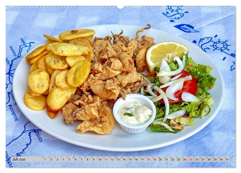 Griechisch Lecker (CALVENDO Premium Wandkalender 2026)