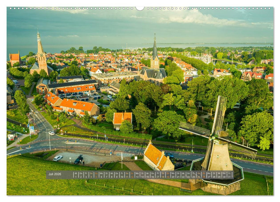 Nordholland von oben (CALVENDO Premium Wandkalender 2026)