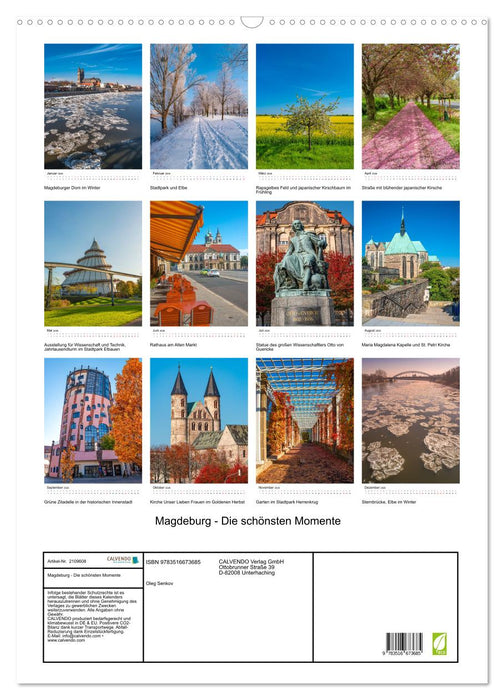 Magdeburg - Die schönsten Momente (CALVENDO Wandkalender 2026)