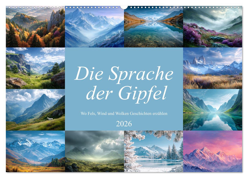 Die Sprache der Gipfel (CALVENDO Wandkalender 2026)