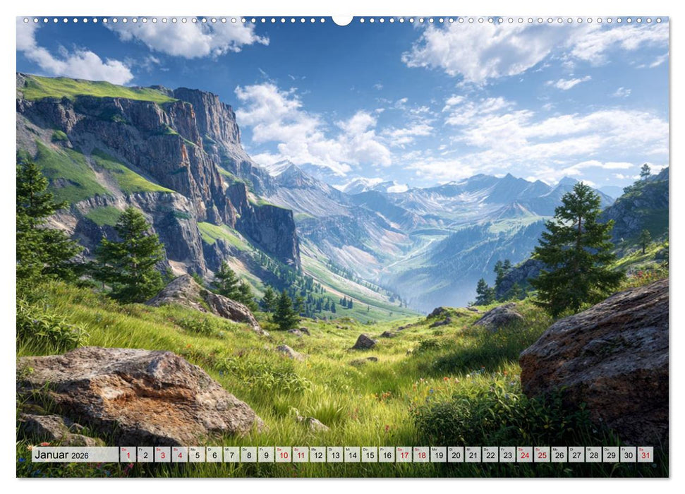 Die Sprache der Gipfel (CALVENDO Wandkalender 2026)