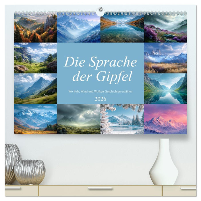 Die Sprache der Gipfel (CALVENDO Premium Wandkalender 2026)