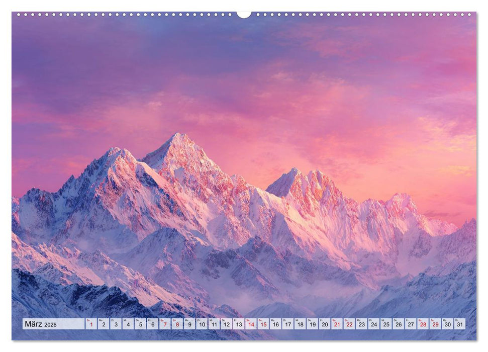 Die Sprache der Gipfel (CALVENDO Premium Wandkalender 2026)