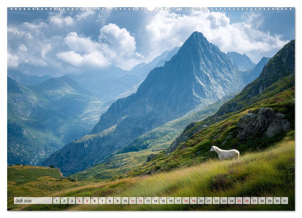 Die Sprache der Gipfel (CALVENDO Premium Wandkalender 2026)