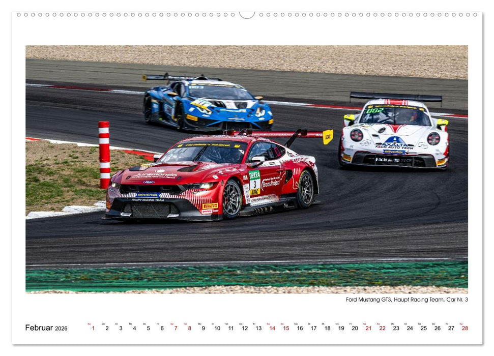 Wilde Mustangs am Nürburgring (CALVENDO Premium Wandkalender 2026)