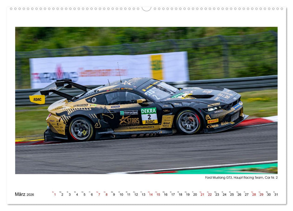 Wilde Mustangs am Nürburgring (CALVENDO Premium Wandkalender 2026)