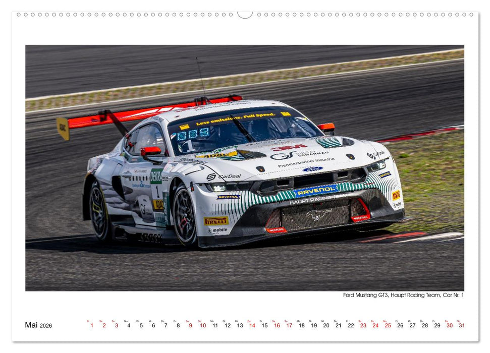 Wilde Mustangs am Nürburgring (CALVENDO Premium Wandkalender 2026)
