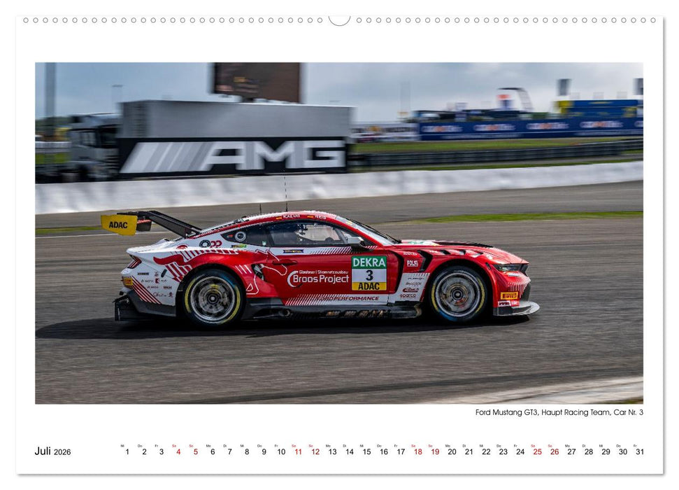 Wilde Mustangs am Nürburgring (CALVENDO Premium Wandkalender 2026)