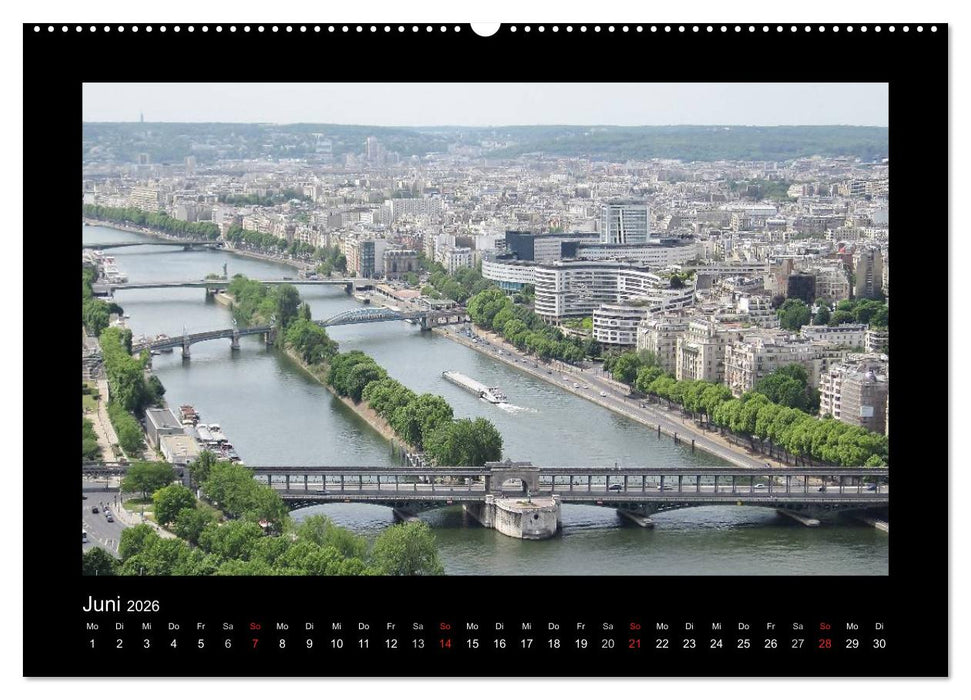Paris von oben (CALVENDO Premium Wandkalender 2026)