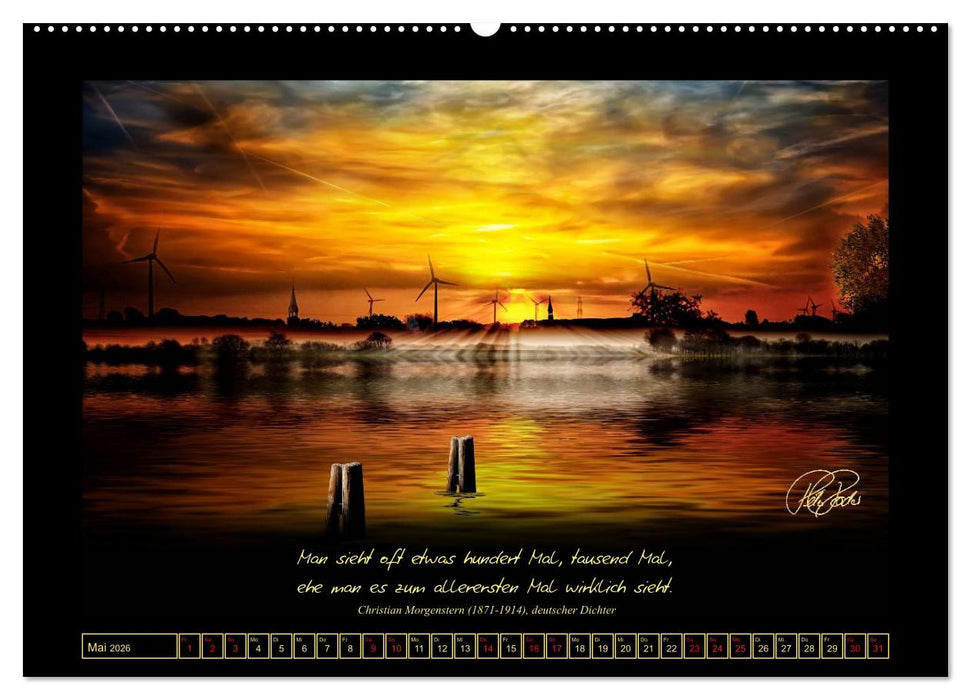 Sonnenmomente und Lebensweisheiten (CALVENDO Premium Wandkalender 2026)