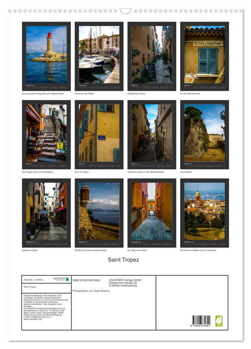 Saint Tropez (CALVENDO Wandkalender 2026)