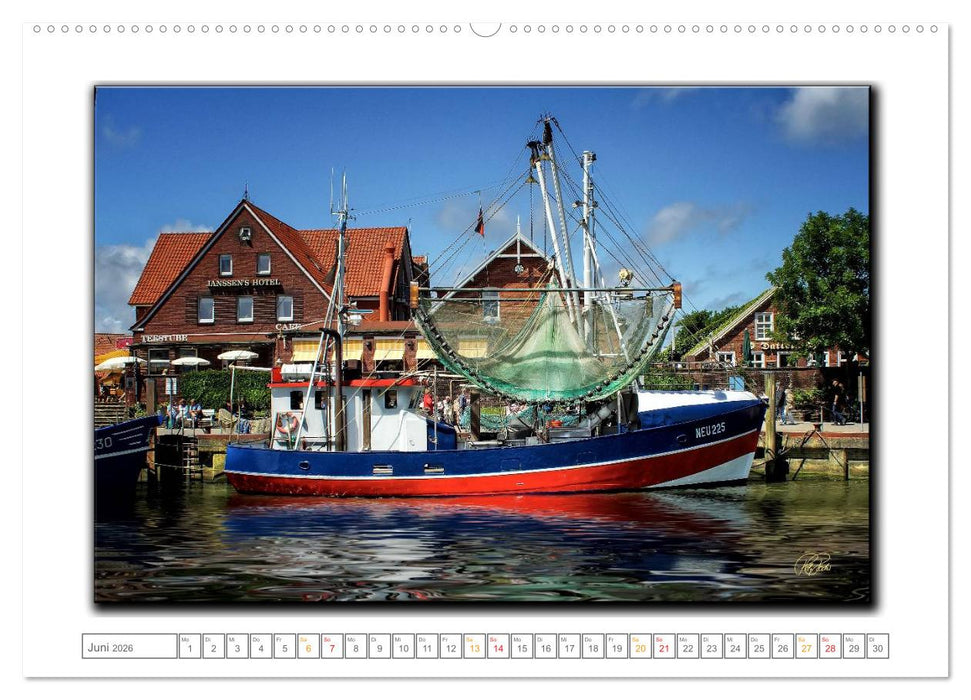 Ostfriesland - die bezaubernden alten Häfen (CALVENDO Premium Wandkalender 2026)