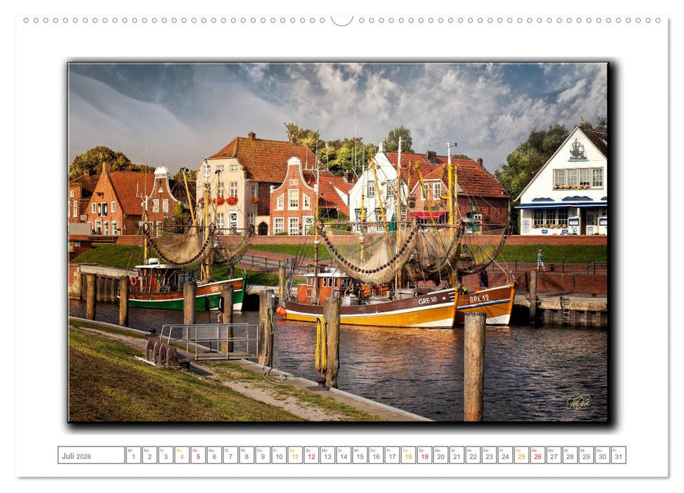 Ostfriesland - die bezaubernden alten Häfen (CALVENDO Premium Wandkalender 2026)