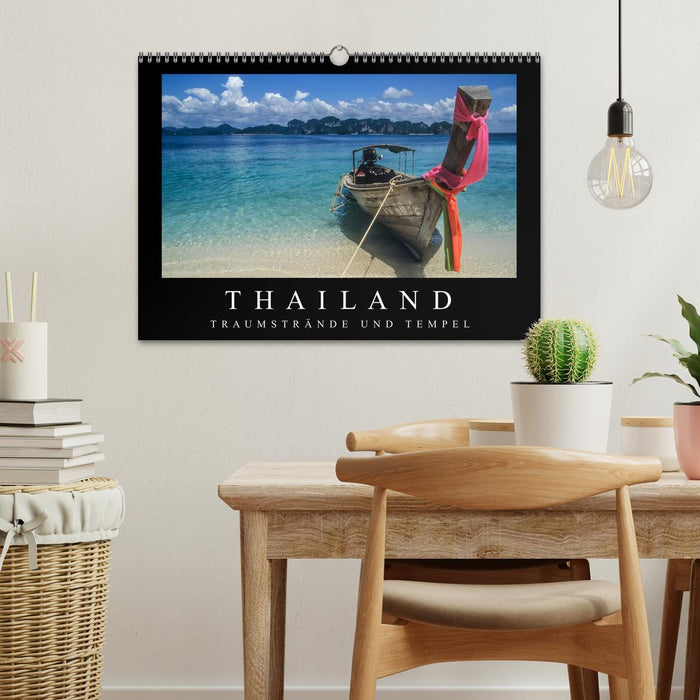 Thailand - Traumstrände und Tempel (CALVENDO Wandkalender 2026)