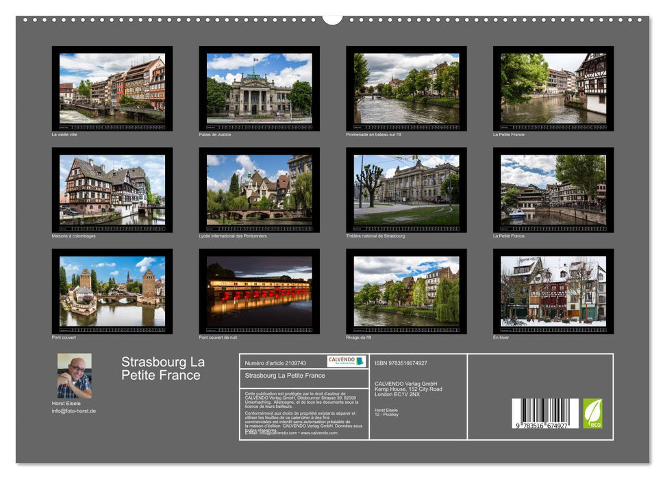 Strasbourg La Petite France (CALVENDO Calendrier supérieur 2026)