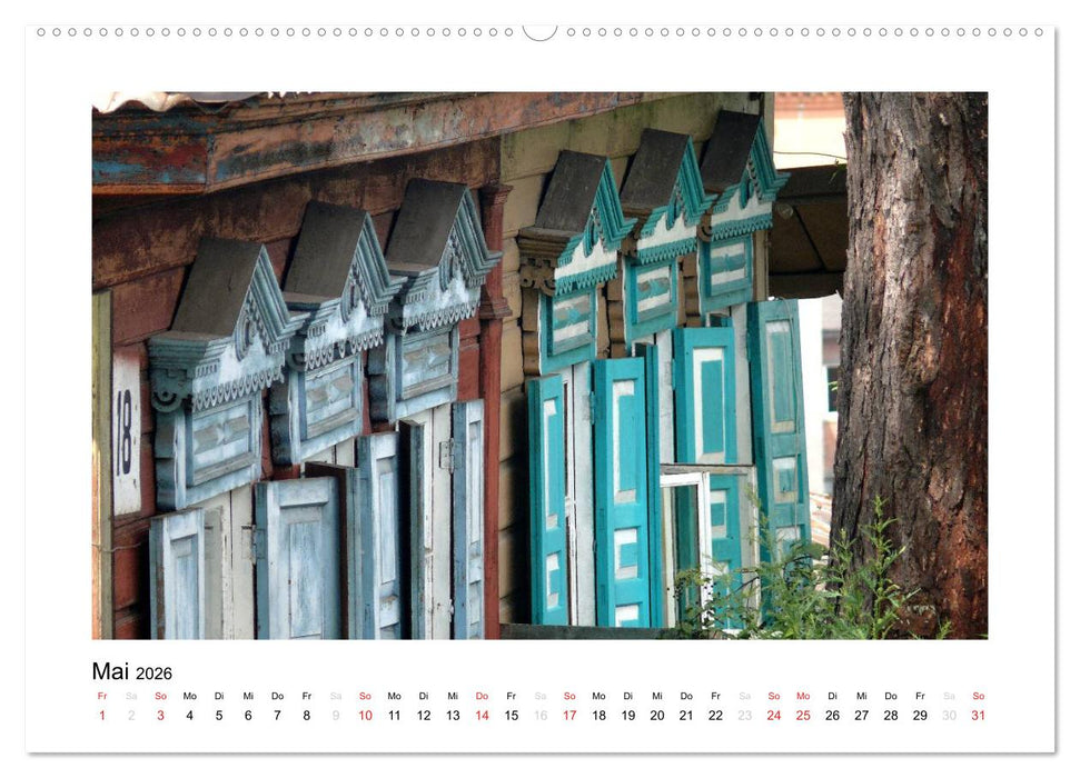 Holzhäuser in Irkutsk (CALVENDO Wandkalender 2026)