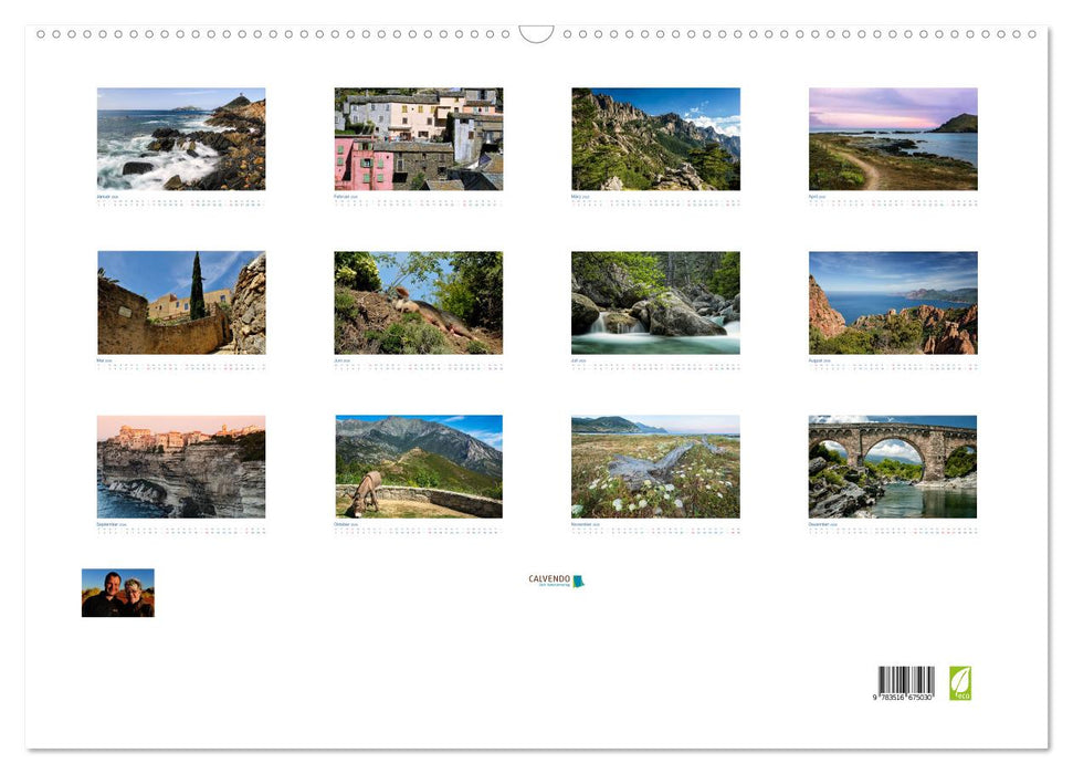 Korsika 2026 (CALVENDO Wandkalender 2026)