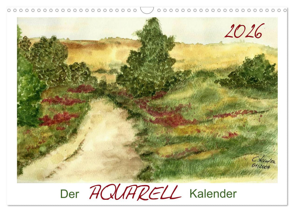 Der AQUARELL-Kalender (CALVENDO Wandkalender 2026)