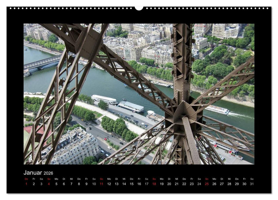 Paris von oben (CALVENDO Wandkalender 2026)