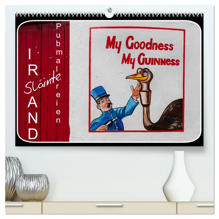 Sláinte IRLAND - Pubmalereien (CALVENDO Premium Wandkalender 2026)