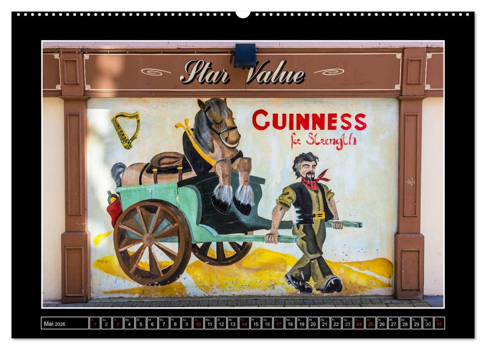 Sláinte IRLAND - Pubmalereien (CALVENDO Premium Wandkalender 2026)