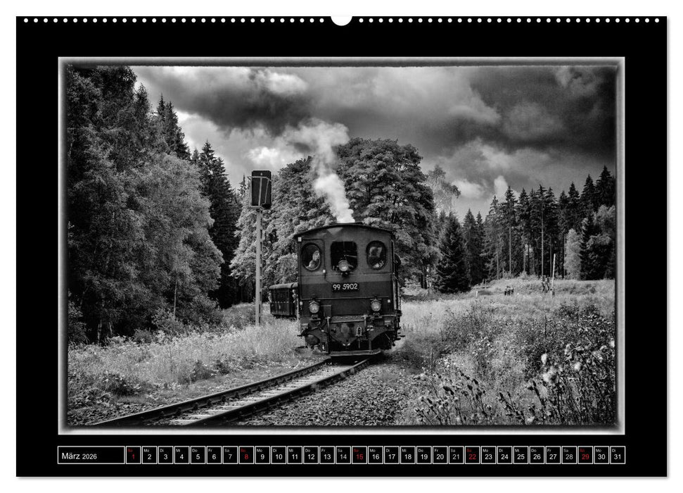 Nostalgie Dampf (CALVENDO Premium Wandkalender 2026)
