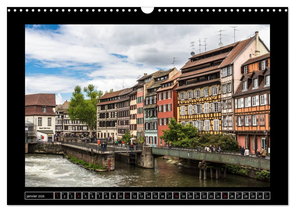 Strasbourg La Petite France (CALVENDO Calendrier mensuel 2026)