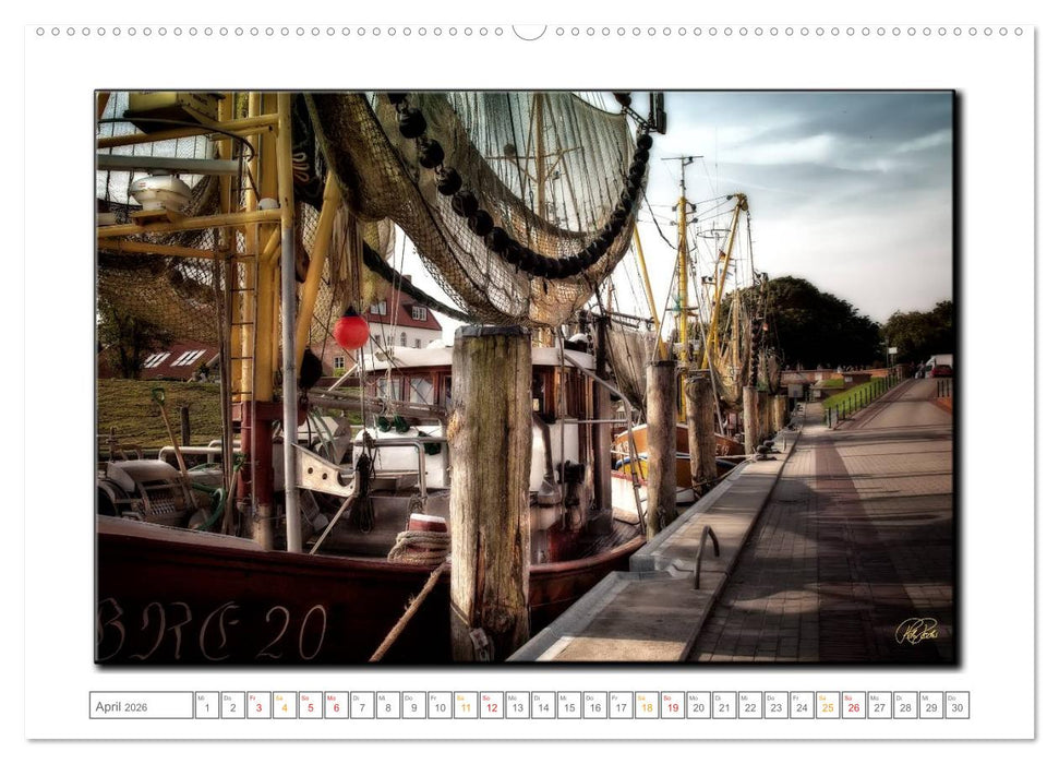 Ostfriesland - der alte Hafen Greetsiel (CALVENDO Premium Wandkalender 2026)