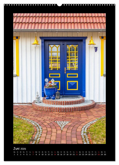 Türen - Meisterwerke aus Fischland, Darß und Zingst (CALVENDO Premium Wandkalender 2026)