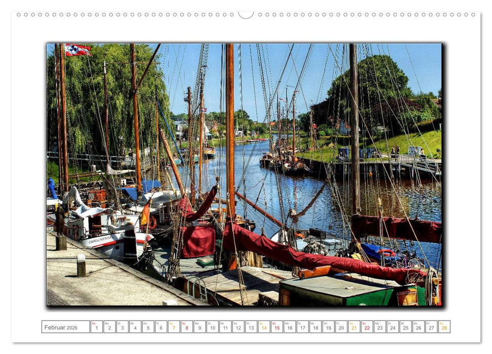 Ostfriesland - die bezaubernden alten Häfen (CALVENDO Wandkalender 2026)