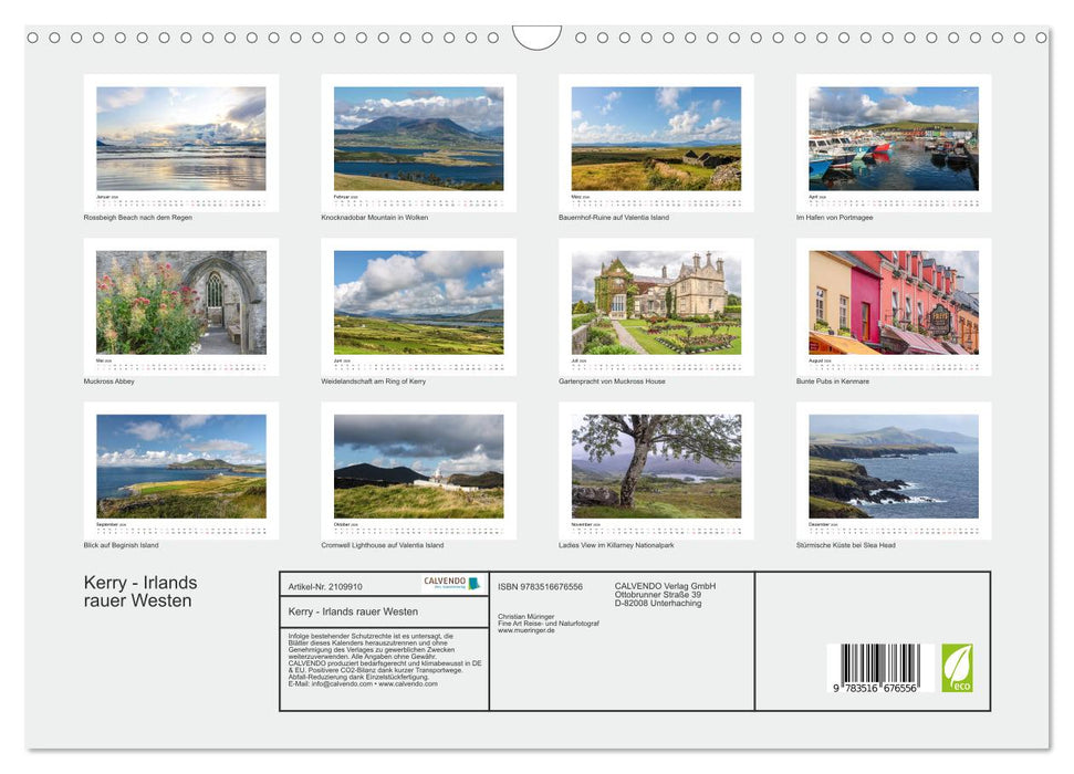 Kerry - Irlands rauer Westen (CALVENDO Wandkalender 2026)