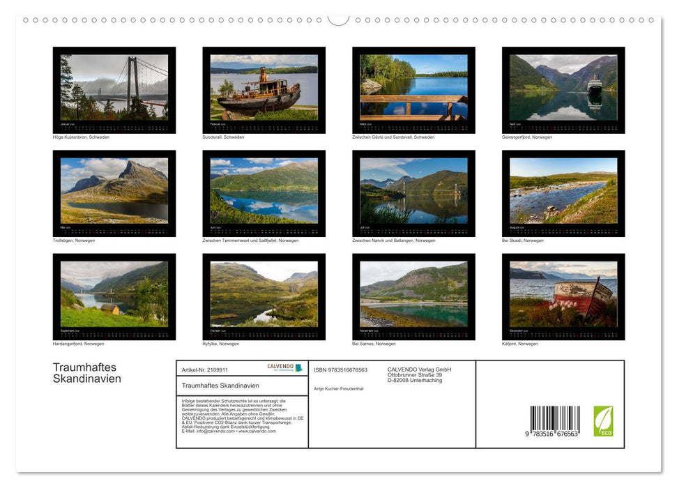Traumhaftes Skandinavien (CALVENDO Premium Wandkalender 2026)