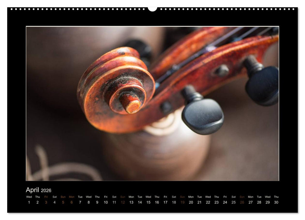 A violin only (CALVENDO Premium-Calendar 2026)