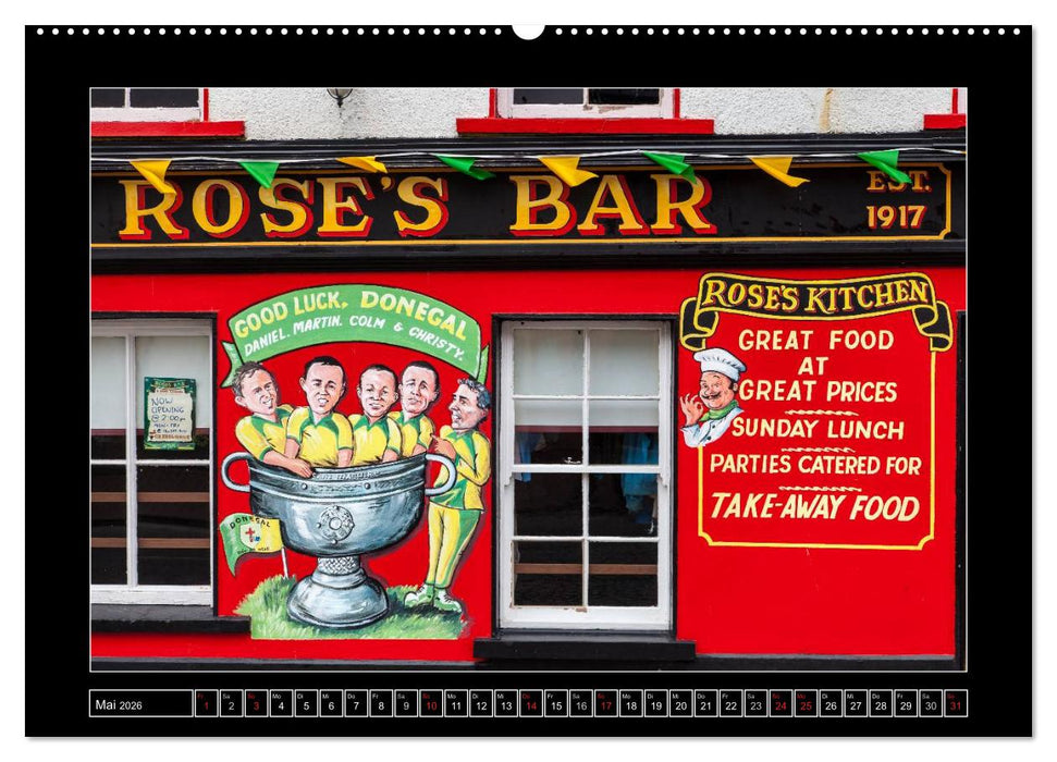 IRLAND - Die schönsten Fassadenmalereien (CALVENDO Wandkalender 2026)