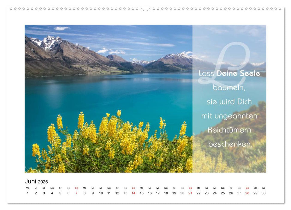 Kraft für Deine Seele (CALVENDO Wandkalender 2026)