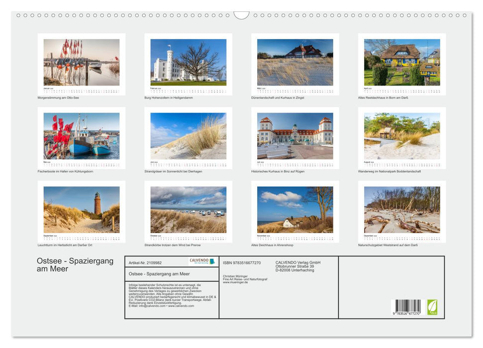 Ostsee - Spaziergang am Meer (CALVENDO Wandkalender 2026)
