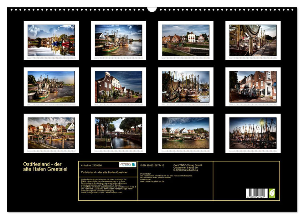 Ostfriesland - der alte Hafen Greetsiel (CALVENDO Wandkalender 2026)