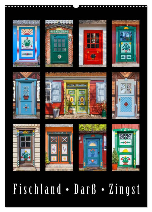 Türen - Meisterwerke aus Fischland, Darß und Zingst (CALVENDO Wandkalender 2026)