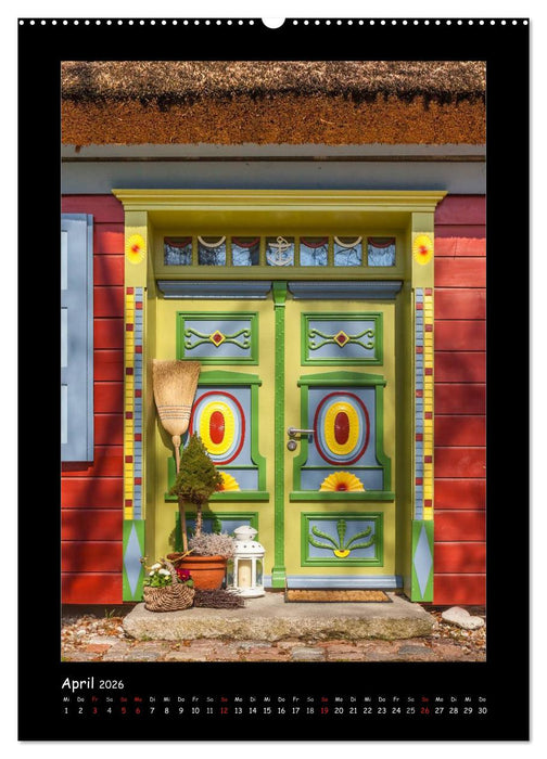 Türen - Meisterwerke aus Fischland, Darß und Zingst (CALVENDO Wandkalender 2026)