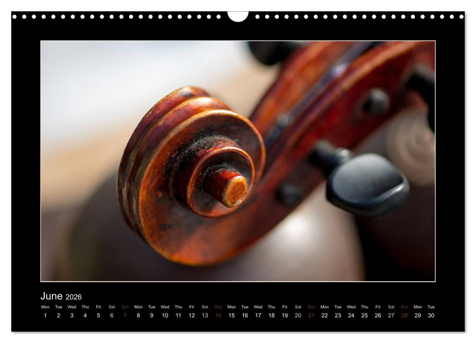 A violin only (CALVENDO Monthly Calendar 2026)
