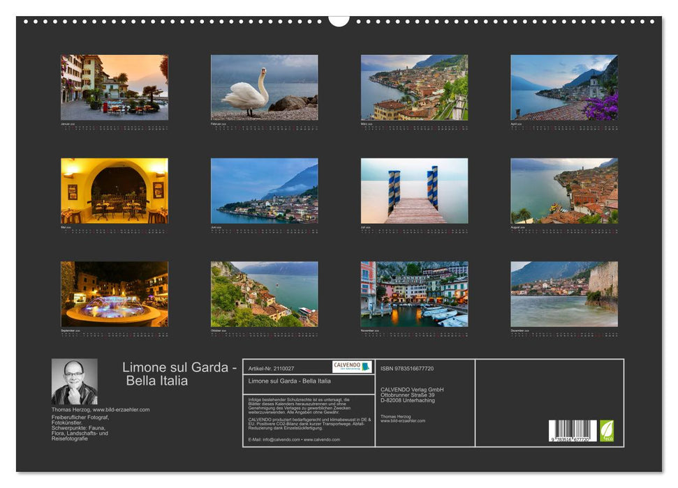 Limone sul Garda - Bella Italia (CALVENDO Wandkalender 2026)