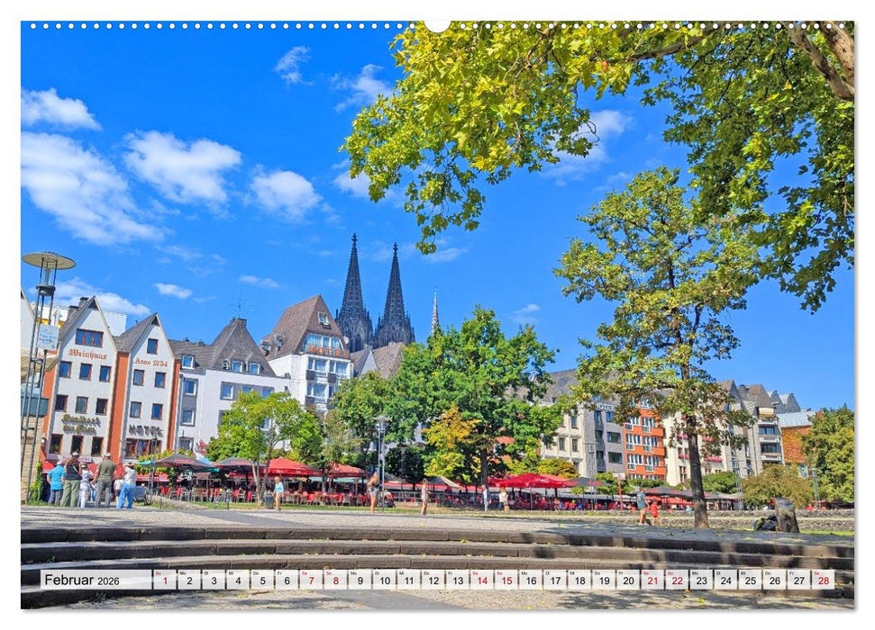 Köln Perspektiven einer Stadt (CALVENDO Premium Wandkalender 2026)