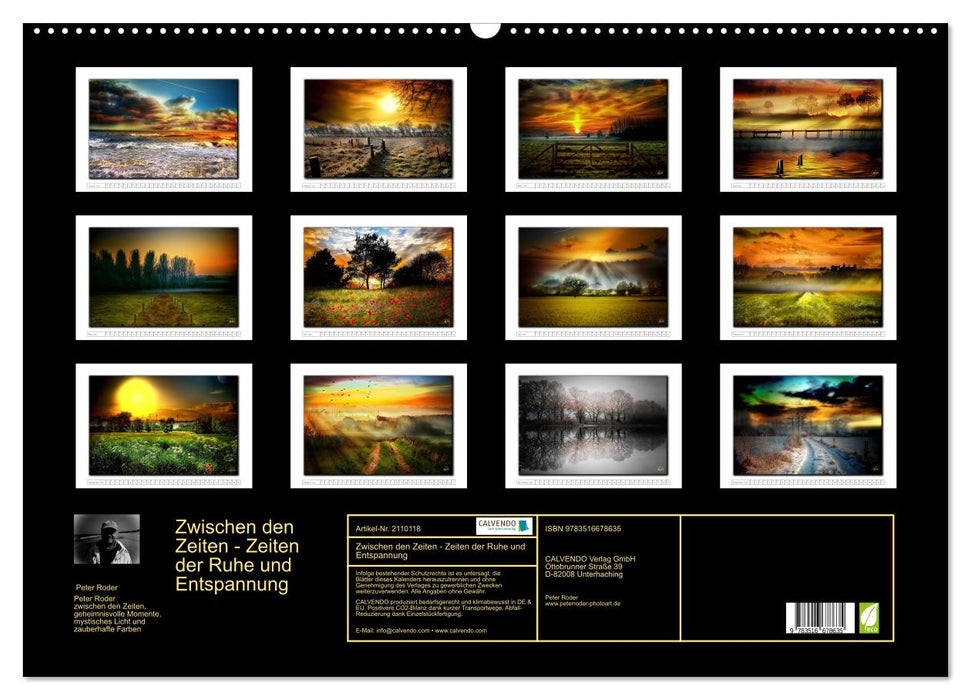 Zwischen den Zeiten - Zeiten der Ruhe und Entspannung (CALVENDO Wandkalender 2026)