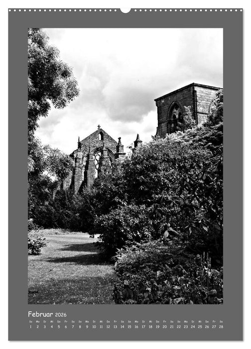 Edinburgh in schwarzweiß (CALVENDO Premium Wandkalender 2026)