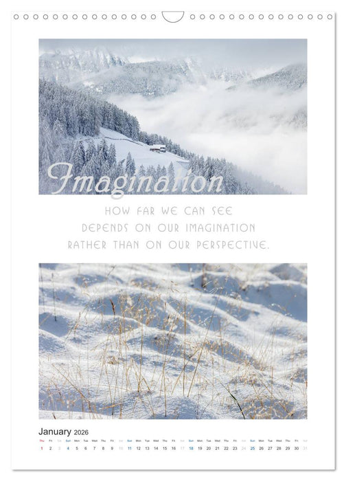 Inspiration for your Journey (CALVENDO Monthly Calendar 2026)