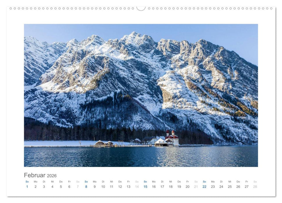 Berchtesgadener Alpen - Land von Watzmann und Königssee (CALVENDO Premium Wandkalender 2026)