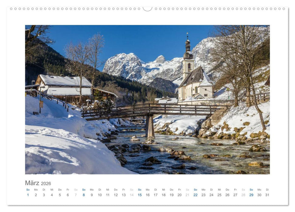 Berchtesgadener Alpen - Land von Watzmann und Königssee (CALVENDO Premium Wandkalender 2026)