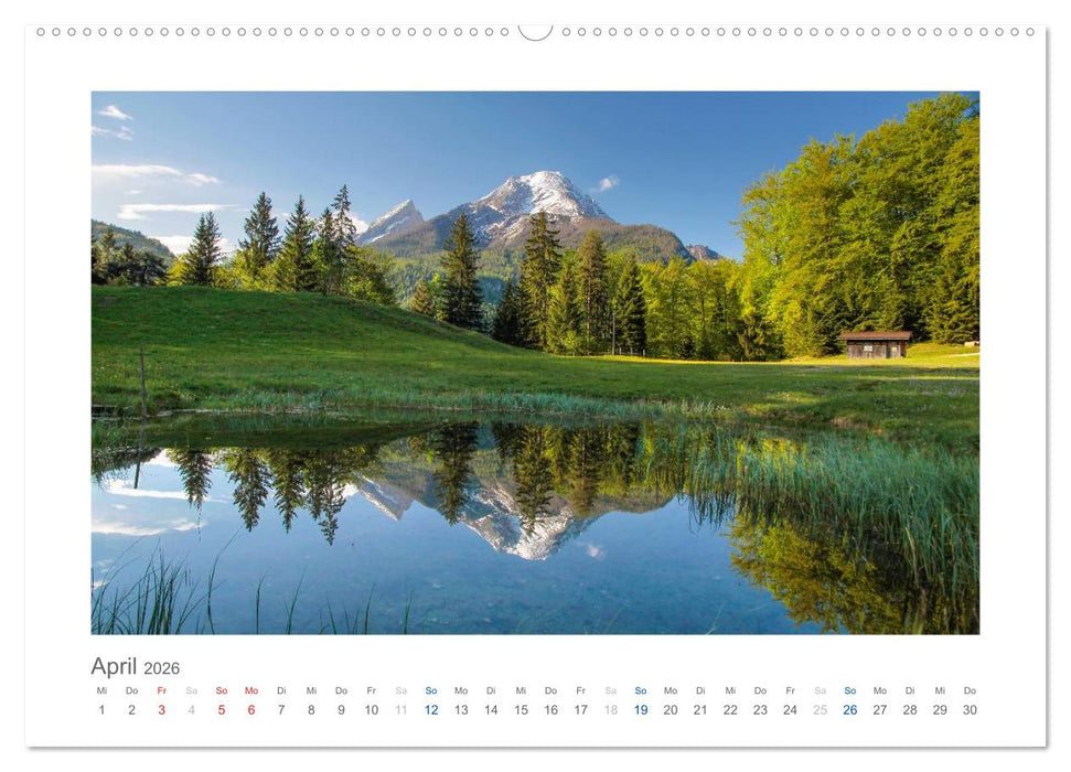 Berchtesgadener Alpen - Land von Watzmann und Königssee (CALVENDO Premium Wandkalender 2026)